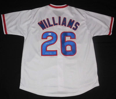 BILLY WILLIAMS AUTOGRAPHED JERSEY (CHICAGO CUBS) W/ PROOF - JSA COA! - Image 1 of 4