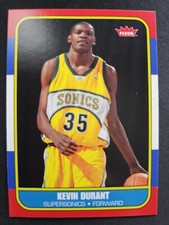 2007-08 Fleer 1986-87 Retro Rookies Kevin Durant #86R-143 Rookie RC