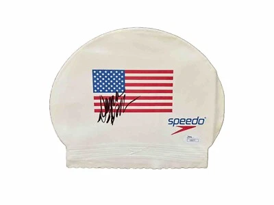 Dana Vollmer Signed USA Olympic WHITE Speedo Swim Cap JSA - Image 1 of 2