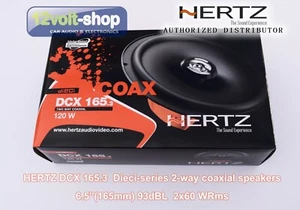 Hertz DCX165.3 Dieci 6.5"(165mm) 2-way coaxial speakers set 93dB 120W Max - Picture 1 of 5