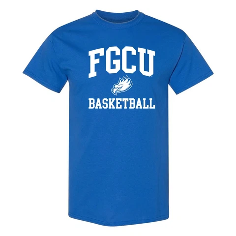 FGCU Arch Logo Basketball T-Shirt - Royal Cover