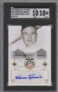 2014 Panini Hall of Fame HARMON KILLEBREW Twins GOLD HOF 5/5 SGC 10 / AUTO 10 - Picture 1 of 2