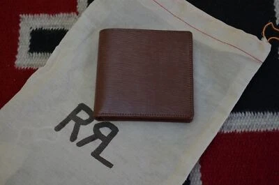 Cartera Ralph Lauren RRL Hecha a Mano en Inglaterra Sillín Brida Cuero Doble Pliegue Foto 1 de 4