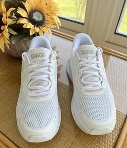 Skechers Mujer Sin Cordones Max Amortiguación Deslizante Estera de Goga Blanca Talla 9.5 - Imagen 1 de 16