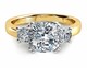 3.50 Karat Kissen Moissanit Verlobung Hochzeit Ring 14K Solid Gelbgold Größe 7.5 3.50 Karat Kissen Moissanit Verlobung Hochzeit Ring 14K Solid Gelbgold Größe 7.5