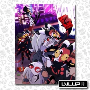 Affiche selfie officielle Helluva Boss LVL UP Expo exclusive Las Vegas Strip 18x24 - Photo 1 sur 1