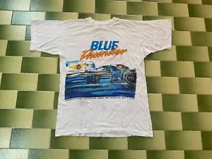 Vintage Blue Thunder Foster's 1989 Australian Formula One T-Shirt Fits M/L Adult - Picture 1 of 9