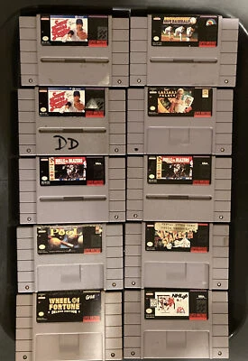 Lot 10 Nintendo NES Video Games: Super Bases Loaded, Championship Pool & More - Image 1 of 4