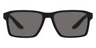 Prada Ps Sunglasses Black Rubber / Dark Gray Polarized 58Mm New 100% Authentic