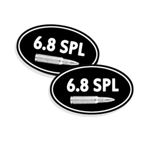 6.8 Special Ammo Can Stickers 6.8 SPL Ammunition Labels 5"x3" OVAL Decal 2 pack - Picture 1 of 1