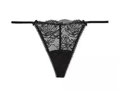 Victoria's Secret Sexy V-String G-string Skimpy Strappy Elegant Romance Bows NWT - Image 1 of 4