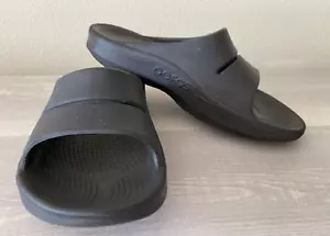 OOFOS OOAHH Black Slide Slide Recovery Sport Sandal Unisex M 5 / W 7 - Picture 1 of 12