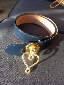 Vintage 90s Moschino Heart Pendant Belt