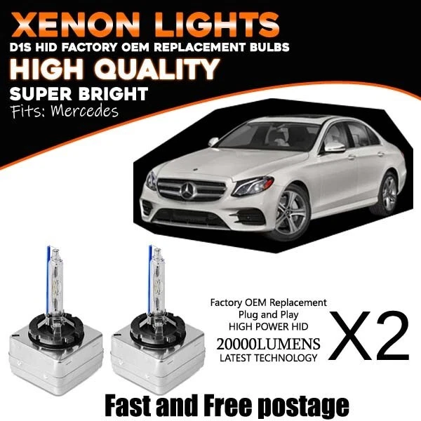 Mercedes E Class W212 09-on D1S HID Xenon OEM Replacement Headlight Bulbs 66144 - Image 1 of 4