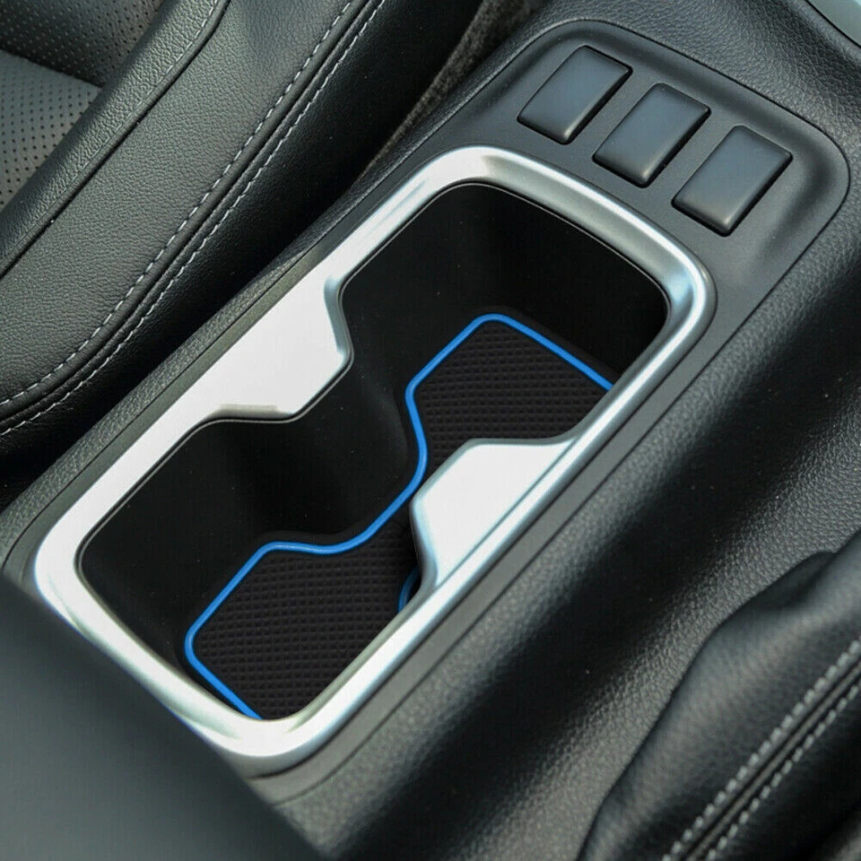 For Nissan Navara NP300 D23 2015-2019 Rubber Gate Slot Pad Cup Holder Mats - image 1 of 1