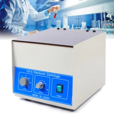 LIANDU-US 50 ml × 8 Electric Centrifuge Medical Lab Benchtop Centrifugal Separator Machine