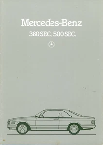 Original automotive brochure Mercedes Benz 380 SEC / 500 SEC car brochure (A311 - Picture 1 of 3