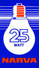 Glühbirne 25 Watt 230V matt E27 NARVA DDR Glühlampe Vintage Leuchtmittel - NEU