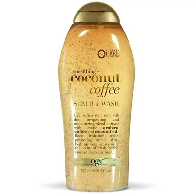 OGX Smoothing Body Scrub Paraben-Free Coconut Coffee Body Scrub 630g
