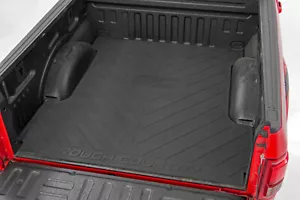 Rough Country Black Rubber Bed Mat RCM680 for Silverado Sierra 1500 w/ 5'9" Beds - Picture 1 of 6