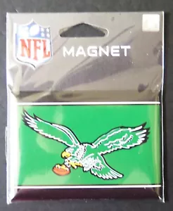 TWO PHILADELPHIA EAGLES RETRO, 2.5" X 3.5" METAL MAGNETS FROM WINCRAFT - Picture 1 of 2