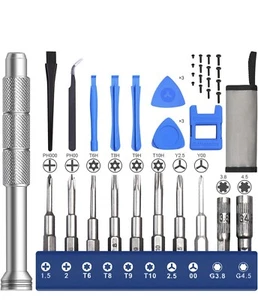 Cleaning Repair Tool Kit for PS4 PS5,Screwdriver Set Game Console Controller Pry - Picture 1 of 15