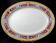 Staffordshire 13¾" Avon Pattern Platter, by Livesley Powell & Co, 1851-66