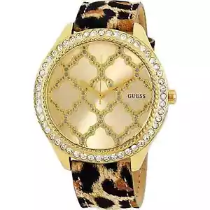 Guess Damenuhr W0579L5 Dress Crystal Gelb Leder - Bild 1 von 1