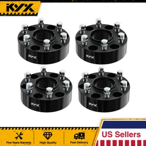 4x 2'' 6 Lug Hubcentric Wheel Spacers Adapters 6x5.5 for Chevy Silverado GMC - Picture 1 of 14