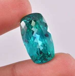 Zaffiro Parti 22x13mm Bicolore 23,70 Ct Pietra Preziosa Naturale Perfetta Certificata - Foto 1 di 5