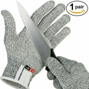 1 Paar Schnittfeste Schnittschutz Handschuhe für Metzger Küche Glas Arbeit DE - Bild 1 von 10