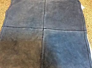 Copricuscino a pezzi in camoscio fienile ceramica nuovo con etichetta! Chiusura con zip 20x20 blu navyl - Foto 1 di 1
