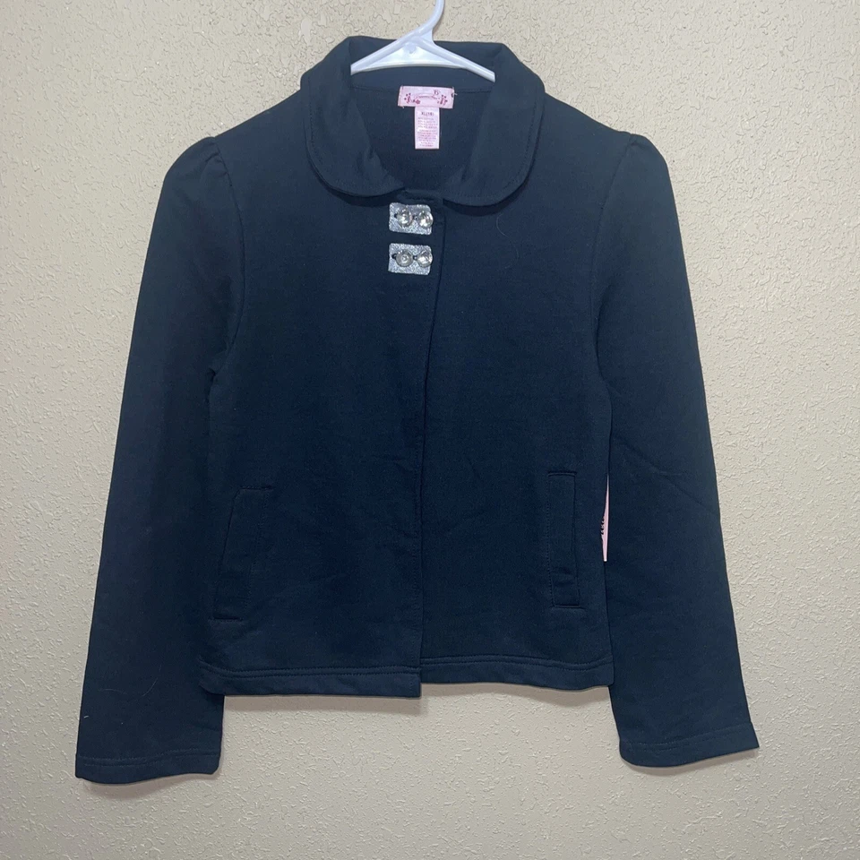 Dreamstar NIÑAS NIÑOS TERRY Chaqueta NEGRA Talla XL (16) NUEVO Foto 1 de 4