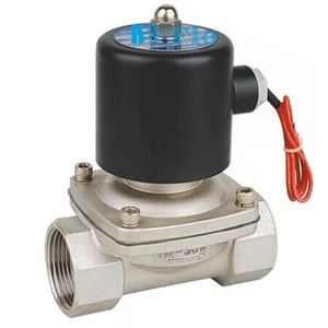 12VDC 1" G Stainless Steel 304 Normally Closed Electric Solenoid Valve - Picture 1 of 1