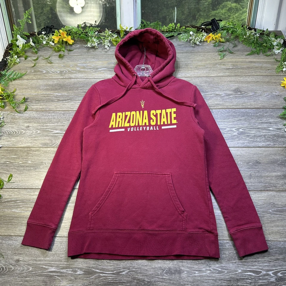 Sudadera Arizona State Talla Pequeña Mujer Granate Rojo Sudadera con Capucha Voleibol Foto 1 de 4