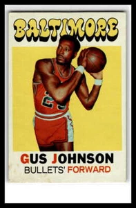 1971-72 Topps #77 Gus Johnson Baltimore Bullets - Foto 1 di 2
