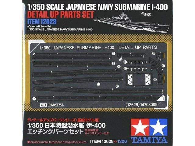 TAMIYA ACCESSORI 1:350 DETTAGLI PER SOTTOMARINO GIAPPONESE  I-400   ART 12628 - Immagine 1 di 1