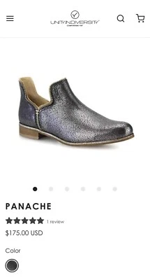 Botines mujer cuero metalizado 8,5  Foto 1 de 4