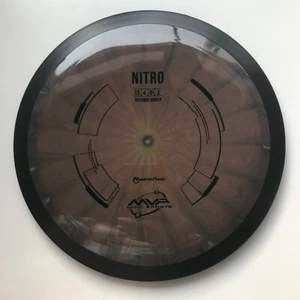 DISC GOLF MVP NEUTRON NITRO OVERSTABLE LONG DISTANCE DRIVER 168g DARK BROWN - Picture 1 of 1