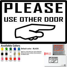 Use Other Door Vinyl Decal Sticker Oracal Business Offices Black Traditional Art