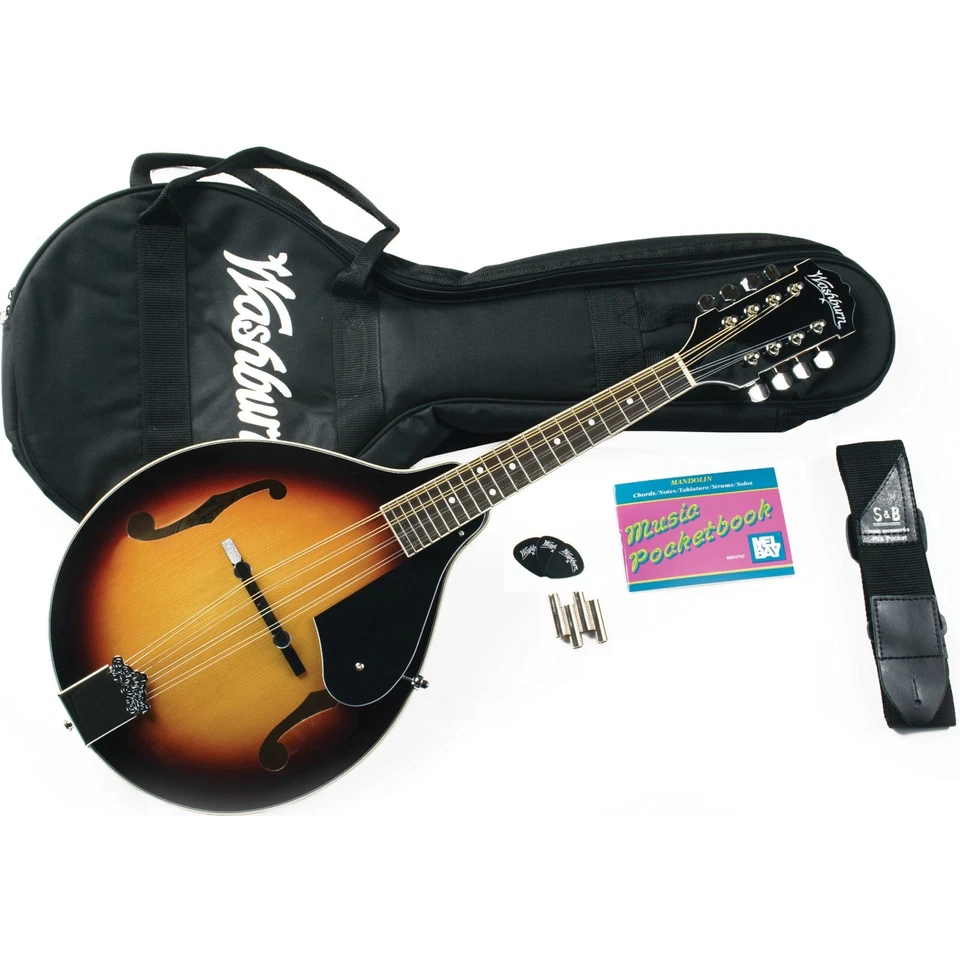 Washburn M1k a Style Acoustic Mandolin Pack Sunburst