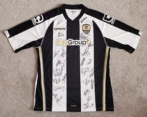 Notts County Signed 2014 - 2015 Carbrini 2 XL Football Home Shirt
