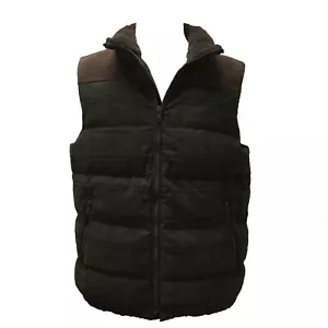Coach 83899 Men's Fatigue Tattersall Plaid Leather Trim Down Vest - Picture 1 of 12