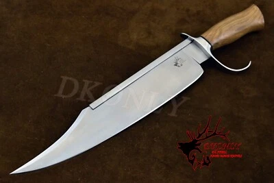 Охотничий нож-боуи 20 дюймов ручной работы из стали D2 в стиле MUSSO оливковое дерево (DKONLY). - Изображение 1 из 4