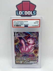 2021 Pokemon Mew VMAX Fusion Strike #269/264 - Secret Rare PSA 8 - Picture 1 of 2