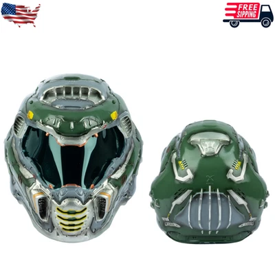 Juego DOOM Eterno Resina Casco Réplica Adulto Cosplay Accesorios Halloween Utilería EE. UU. Foto 1 de 4