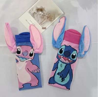 MARKENLOS Stitch And Angel Socken mit Ohren niedliche Socken
