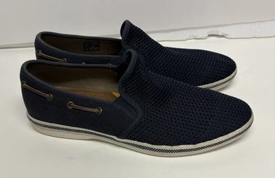 Sapatos de barco masculinos Aldo azul marinho têxtil parte superior náutico confortável tamanho 9.5 - Imagem 1 de 4
