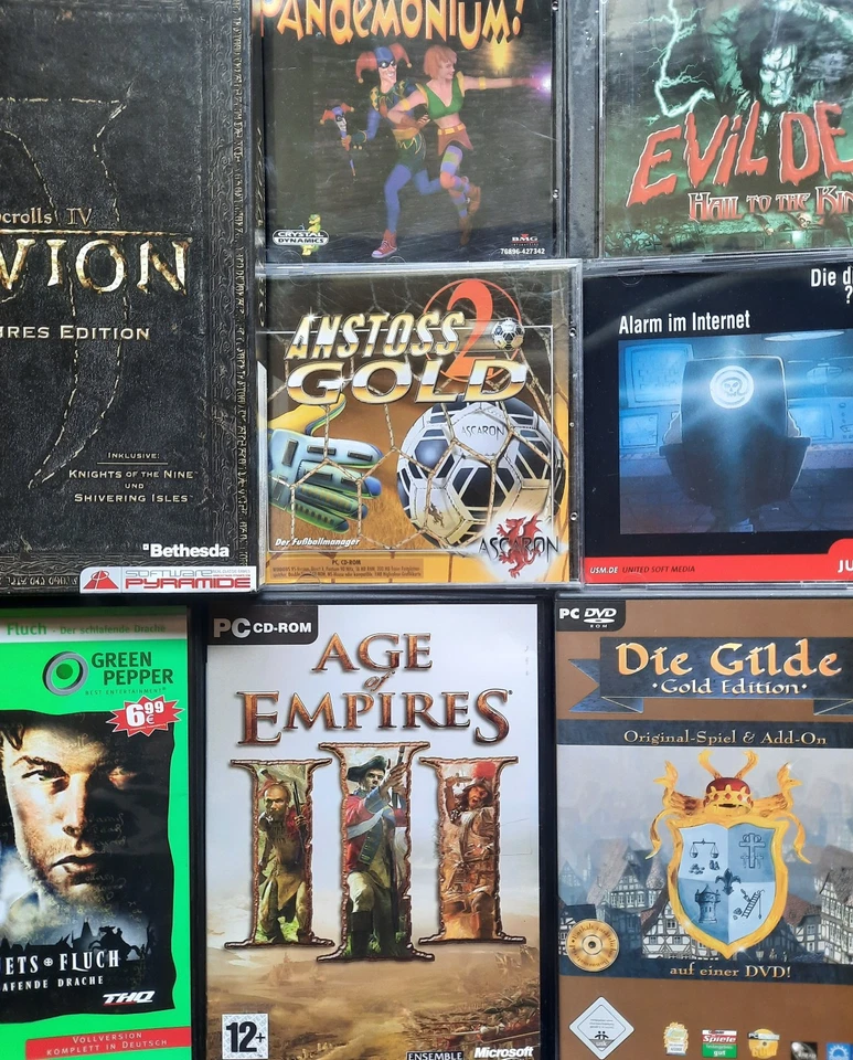 Zur Auswahl: alte PC Spiele (1996-2013) – verschiedene Genres (CD-ROM / DVD) - Bild 1 von 1