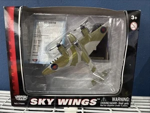 Motormax Skywings 1/100 Scale 77030 Mosquito With Display Stand NEW BOX WORN - Picture 1 of 4